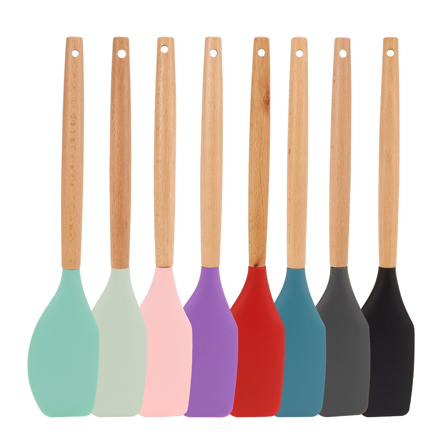 Wooden Handle Silicone Rubber Scraper