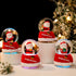 Lighting Up Christmas Snow Globes 12pcs Set Including Display Gift Box