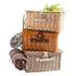 Picnic Utensil Set With Blanket Willow Basket