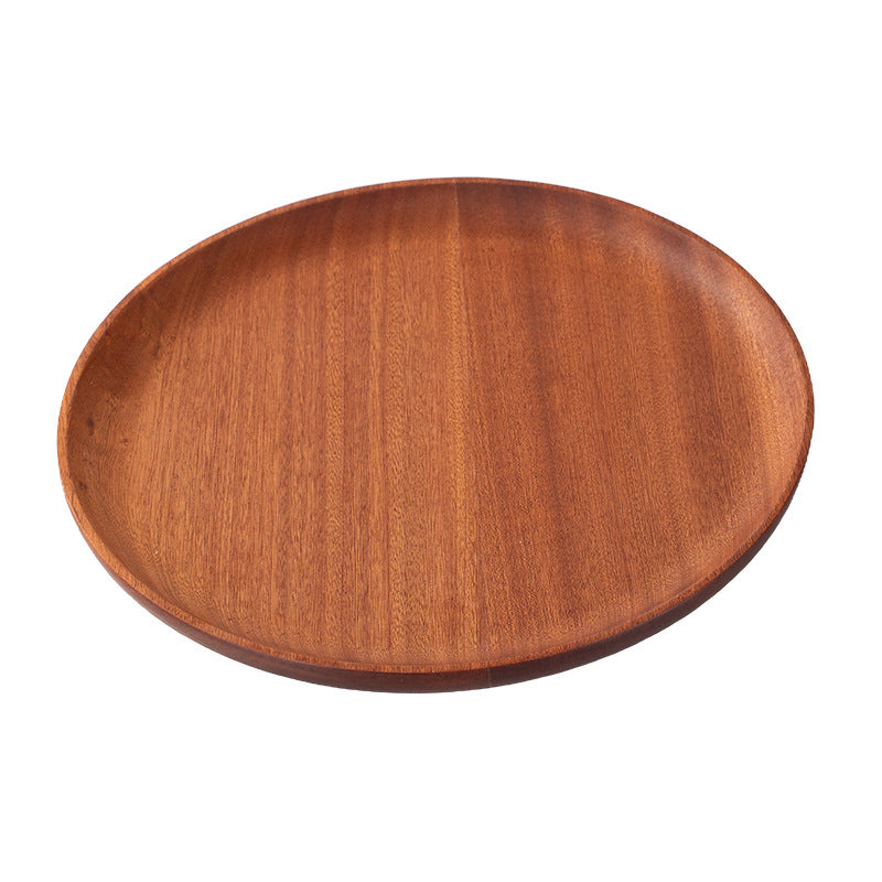 15 In Round Wooden Tray