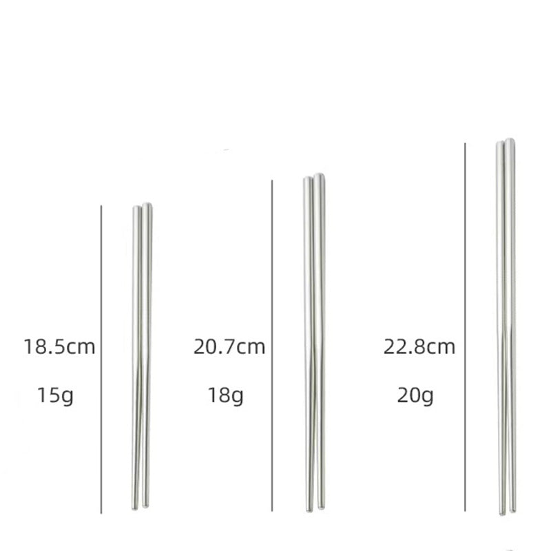 9 In Stainless Steel Chopsticks