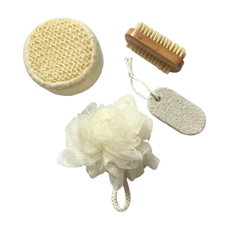 4-piece Bath & Shower Gift Set Pack With Water Proof Pouch