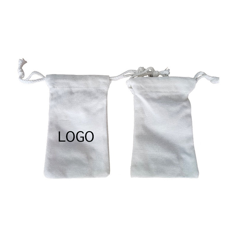 5 1/3 X 7 4/5in Drawstring Canvas Pouch