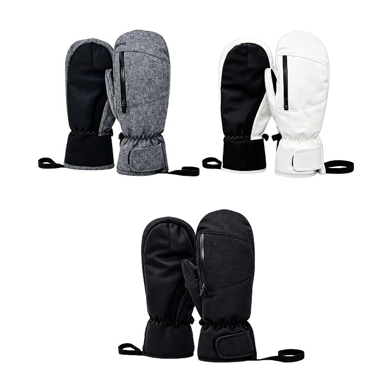 Waterproof Ski Mittens With Thumb Touchscreen