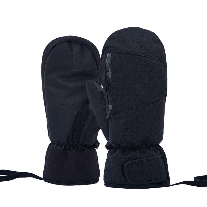 Waterproof Ski Mittens With Thumb Touchscreen