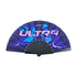 9in Double Layer Print Hand Fan Plastic Handle