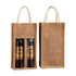 2bottle Jute Wine Bag With Display Window
