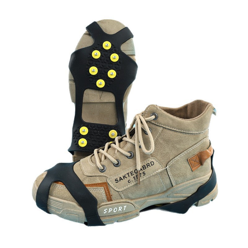 Silicone Ice Cleats Traction Spikes Anti Slip Shoe Grips Set