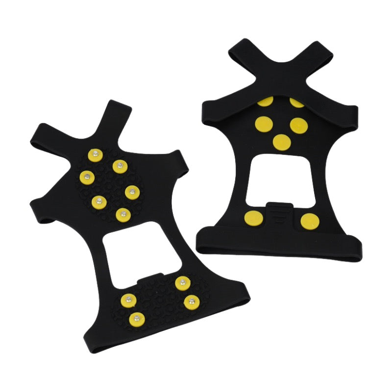 Silicone Ice Cleats Traction Spikes Anti Slip Shoe Grips Set