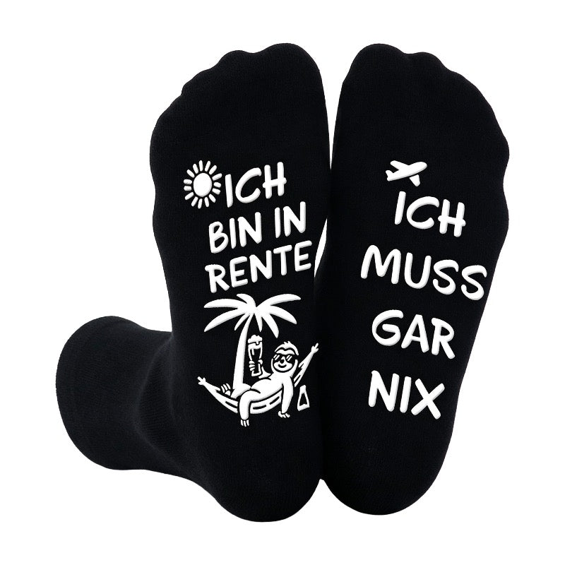 Anti Slip Cotton Crew Socks Pack By Window Display Box