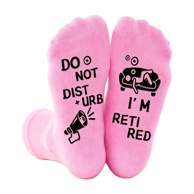 Anti Slip Cotton Crew Socks Pack By Window Display Box