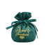 Christmas Velvet Drawstring Gift Pouch With Ribbon Bow