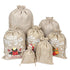 18 Oz Coffee Beans Burlap Drawstring Bag - Delite Promotional Products