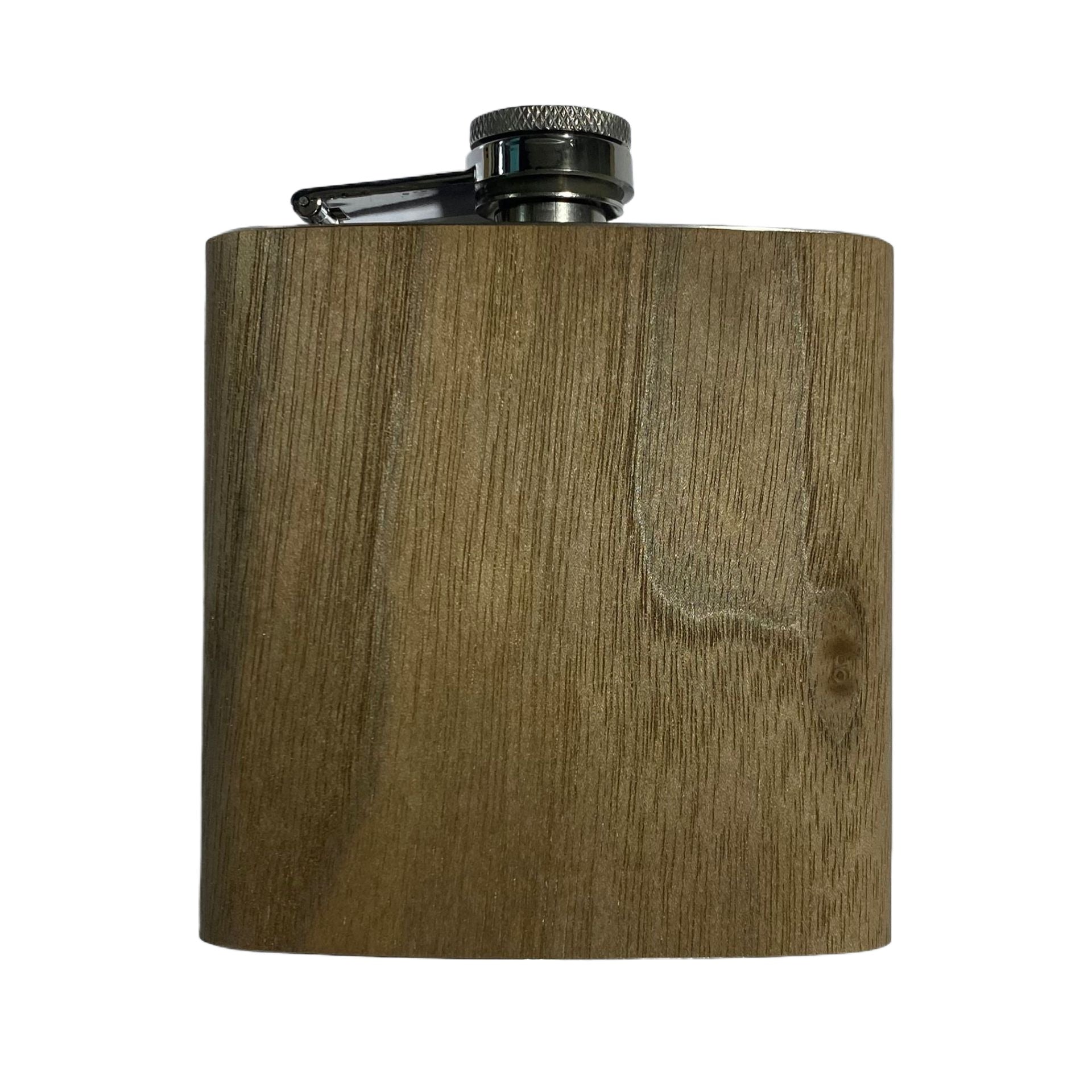 180ml Wooden Hip Flask - Delite Promotional Products