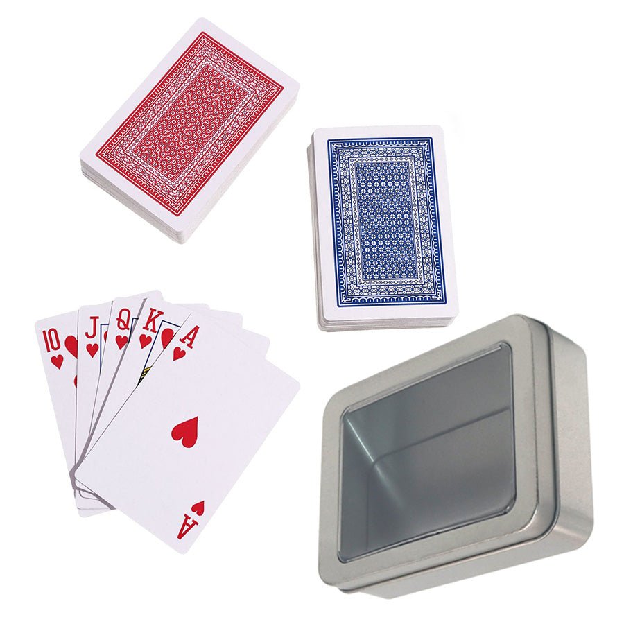 2 Decks Poker Set With Tin Box - Delite Promotional Products