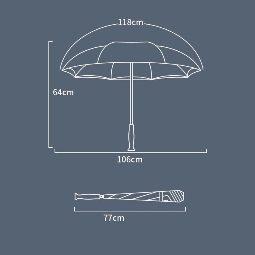 23in Reverse Close Golf Umbrella - Delite Promotional Products