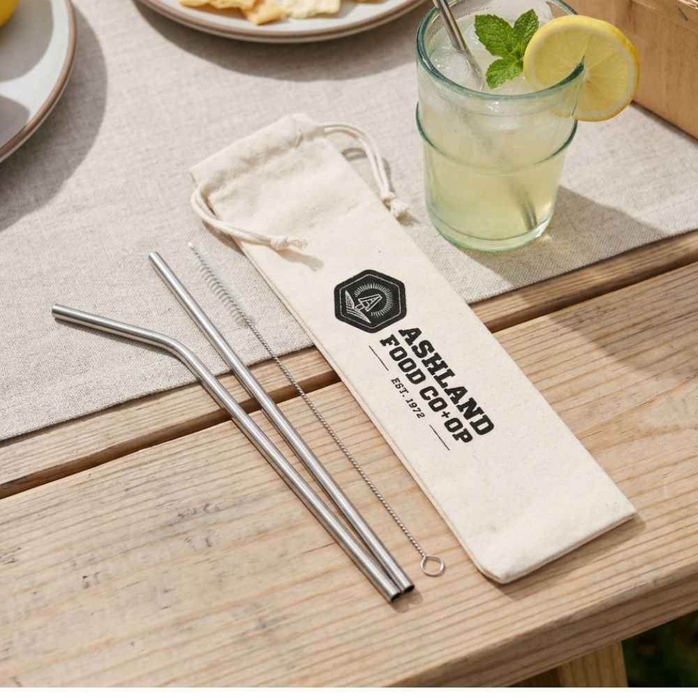 3 Pieces Stainless Steel Straw Set - Delite Promotional Products
