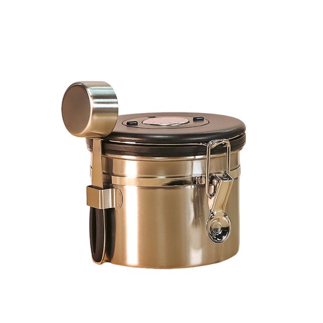 30oz Coffee Canisters Vacuum Storage Container With Spoon - Delite Promotional Products