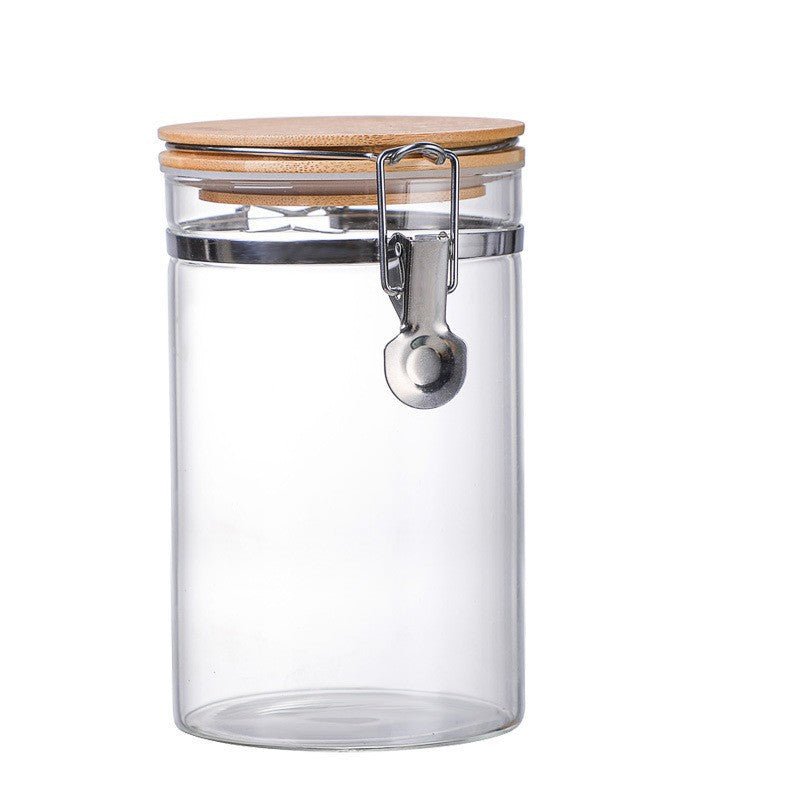 32 Oz Glass Jar Bamboo Cover 950ml - Delite Promotional Products