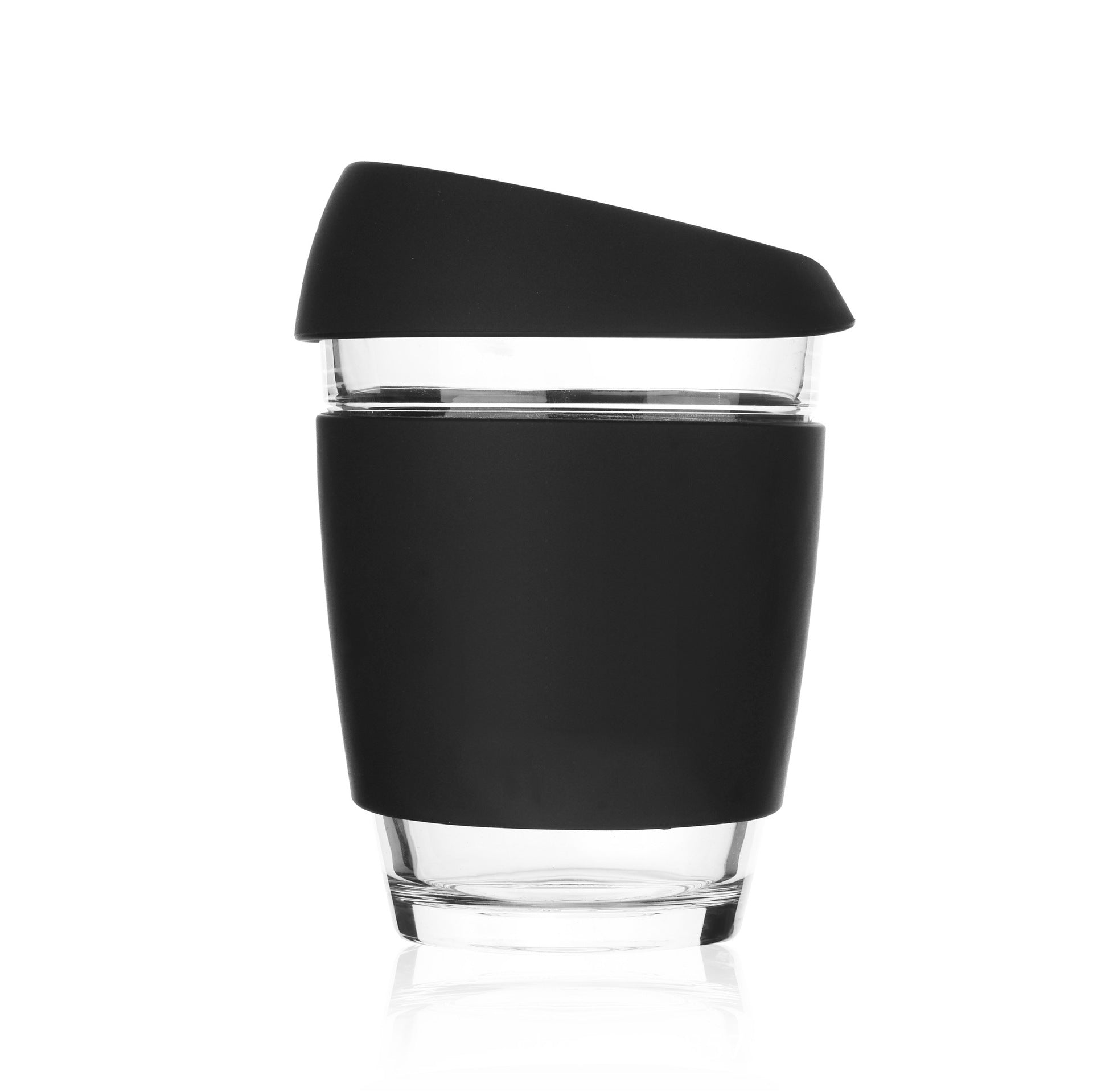 340ml Glass Cup With Silicone Lid - Delite Promotional Products