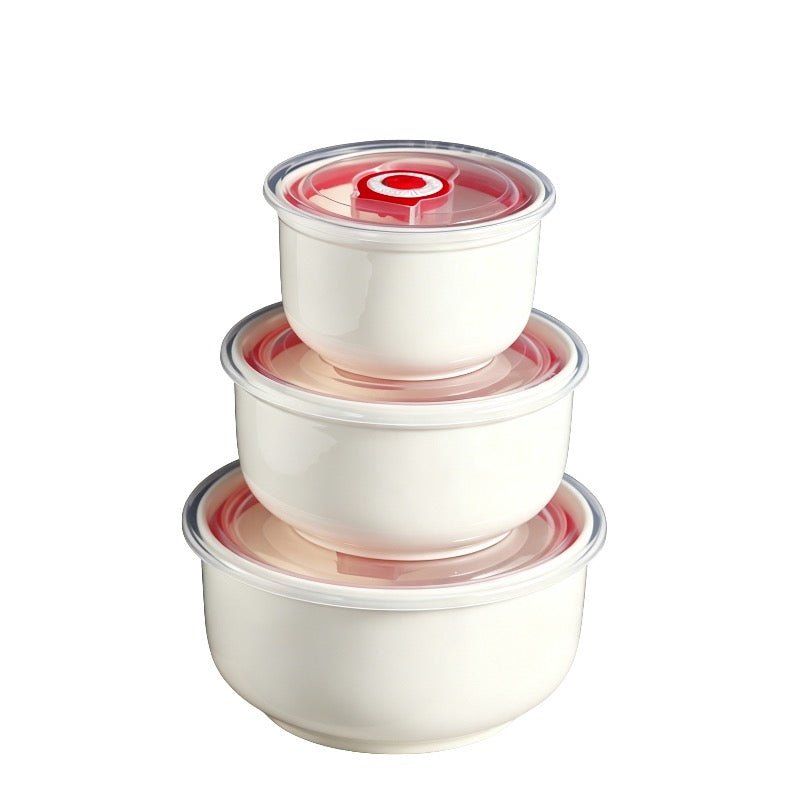 3pcs Ceramic Bowls With Cover Set Gift Box Pack - Delite Promotional Products