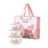 3pcs Ceramic Bowls With Cover Set Gift Box Pack - Delite Promotional Products
