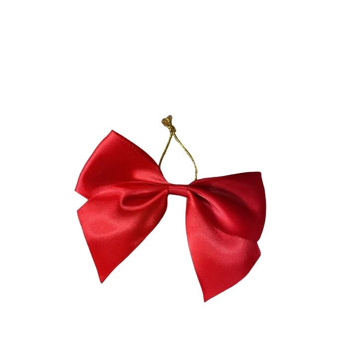 4 In Red Hanging Ribbon Bow - Delite Promotional Products