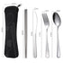 4 Pack Reusable Flatware Travel Utensils - Delite Promotional Products