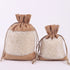4 X 5.5 Inch Polyester Burlap Drawstring Pouch With Window - Delite Promotional Products