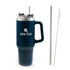 40oz Stainless Steel Tumbler With Straw Set - Delite Promotional Products