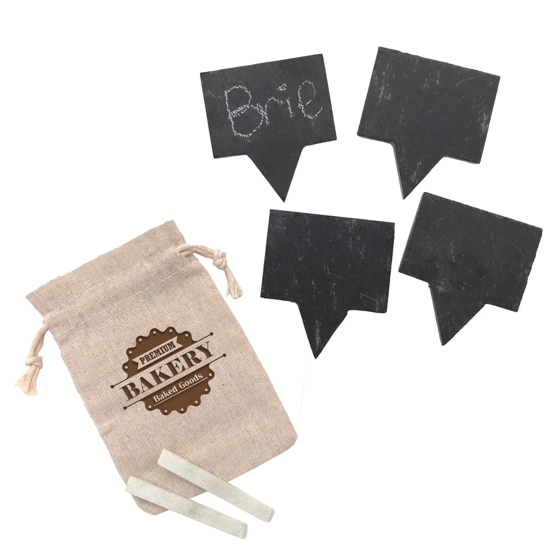 4pc Slate Cheese Marker Set - Delite Promotional Products