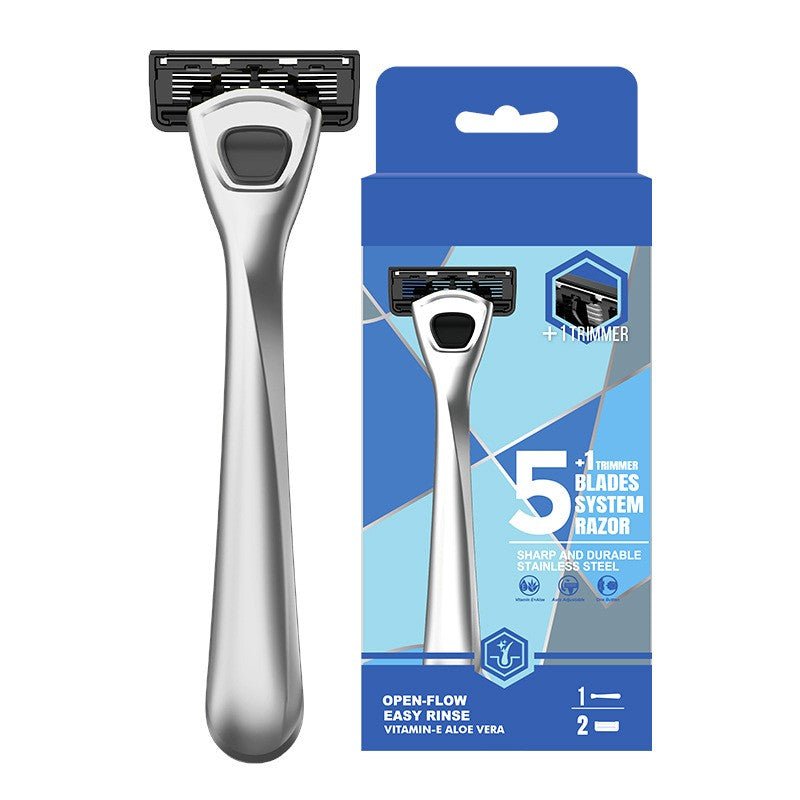 5 Blades Stainless Steel Manual Shaving Razor - Delite Promotional Products