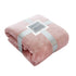 50 X 60in Super Soft Flannel Blanket Card Ribbon Vacuum - packed - Delite Promotional Products