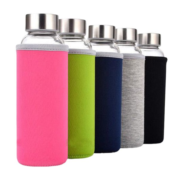 500ml Glass Bottle With Carabiner - Delite Promotional Products