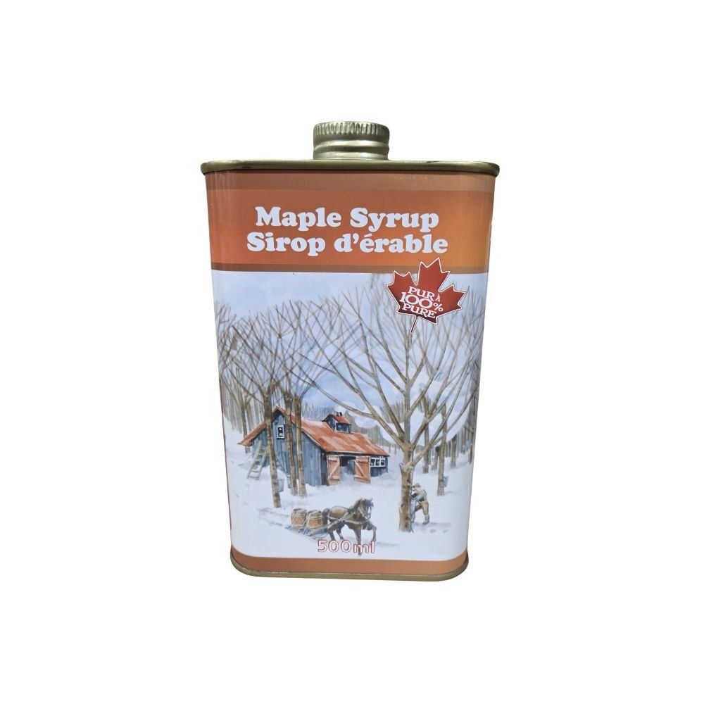 500ml Maple Syrup In Tin Flask - Delite Promotional Products