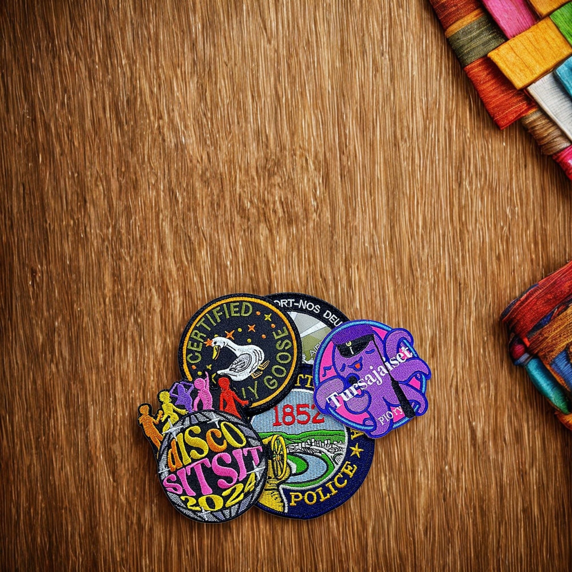 Custom Embroidered Patch With Adhesive Back
