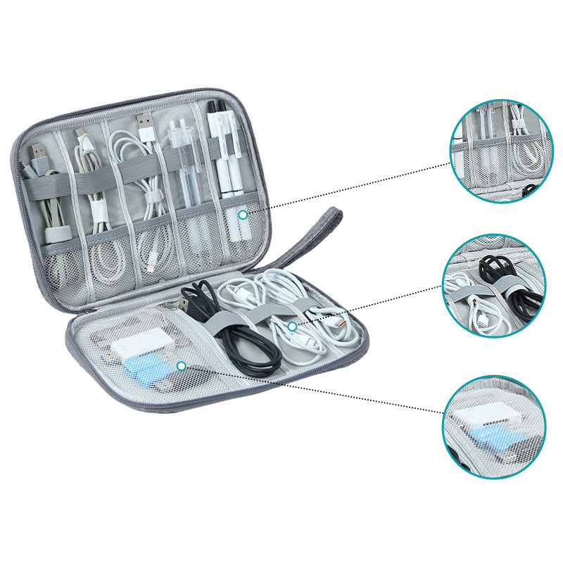 Multifunctional Data Cable Storage Bag