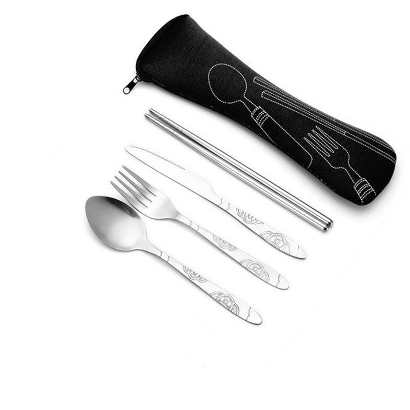 Portable Travel Stainless Steel Tableware