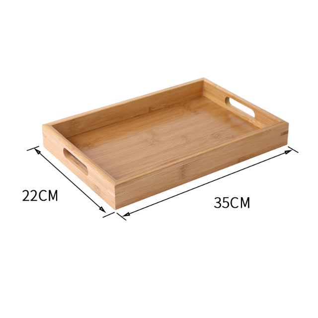 Bamboo Tray With Handle - By Boat