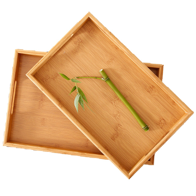 Bamboo Tray With Handle - By Boat