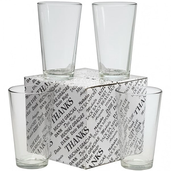 16 Oz Drinking Glasses Set Of 4