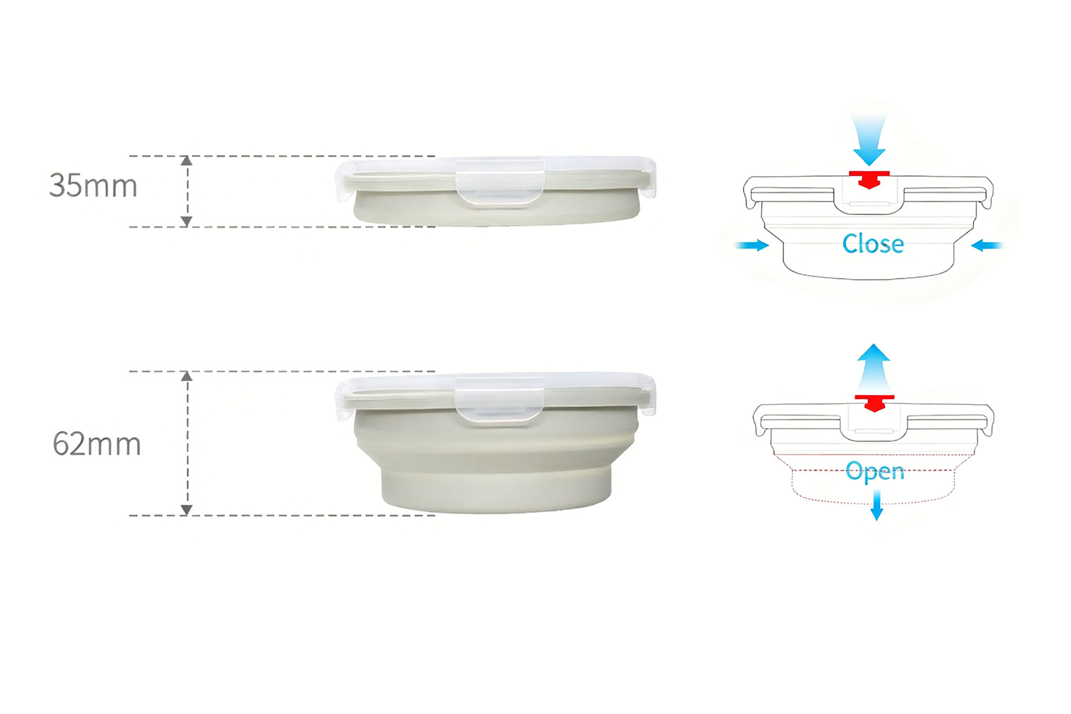 Collapsible Bowl With Lid