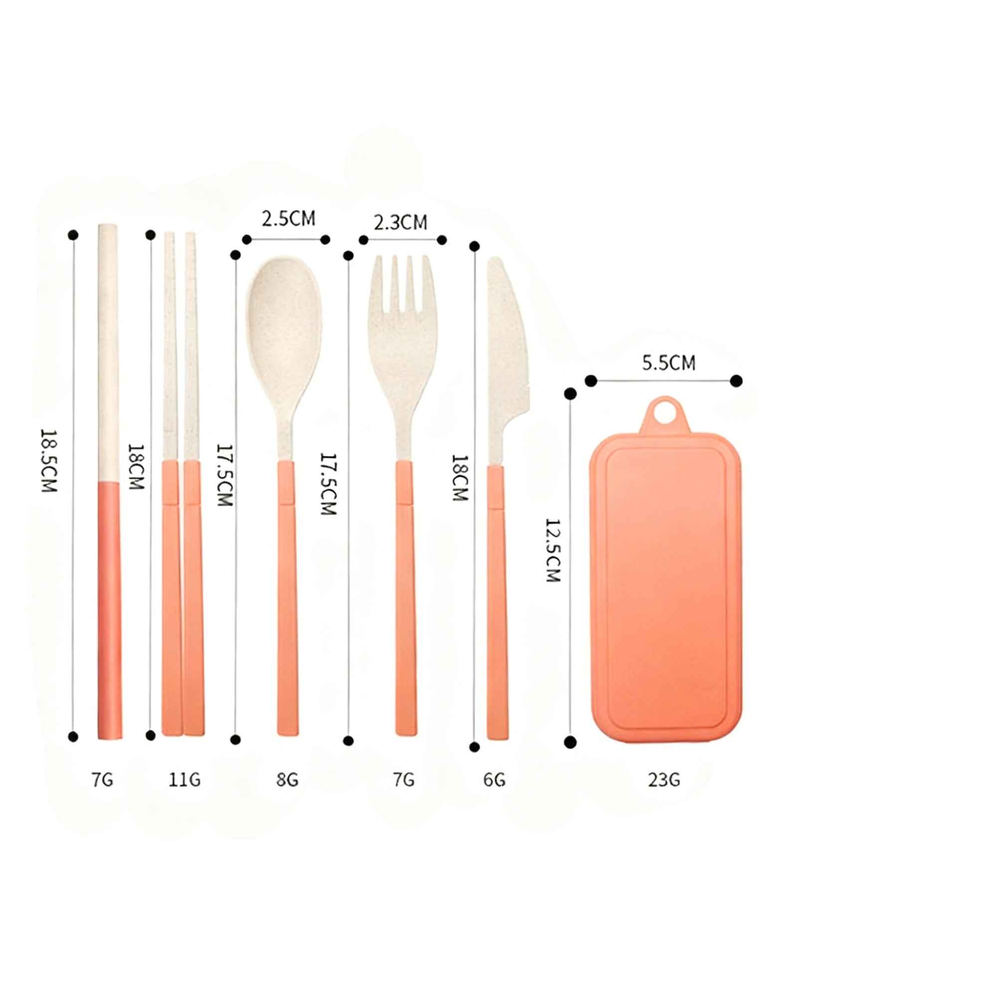 Collapsible Bowl With Utensils Set