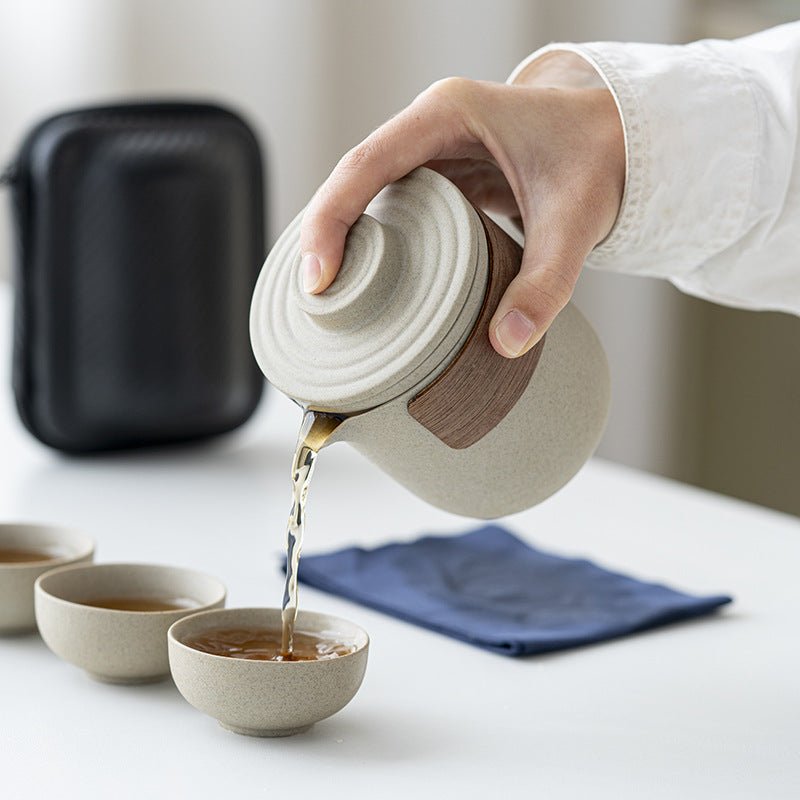 5pcs Tea Set With Carrying Case - Delite Promotional Products