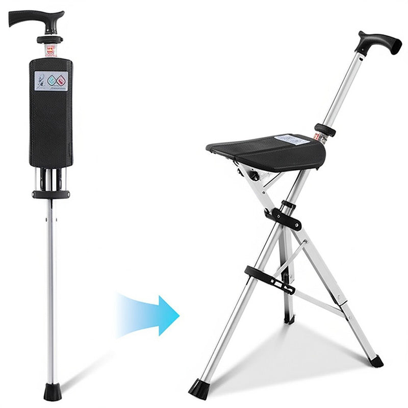 Folding Walking Cane With Seat