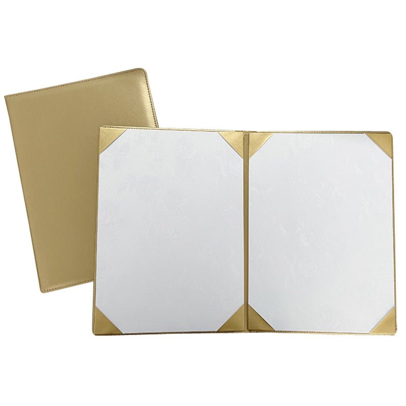 6.5 X 8.6in Pu Leather Certificate Holder Cover - Delite Promotional Products