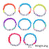 6mm Beads Bracelet With Letter Assorted - Delite Promotional Products