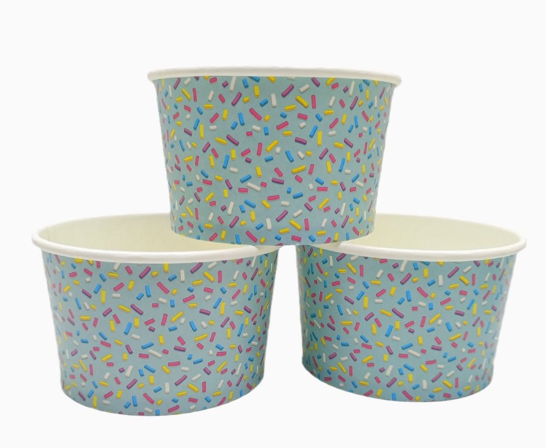 6oz Printed Cardboard Containers For Ice Cream - Delite Promotional Products
