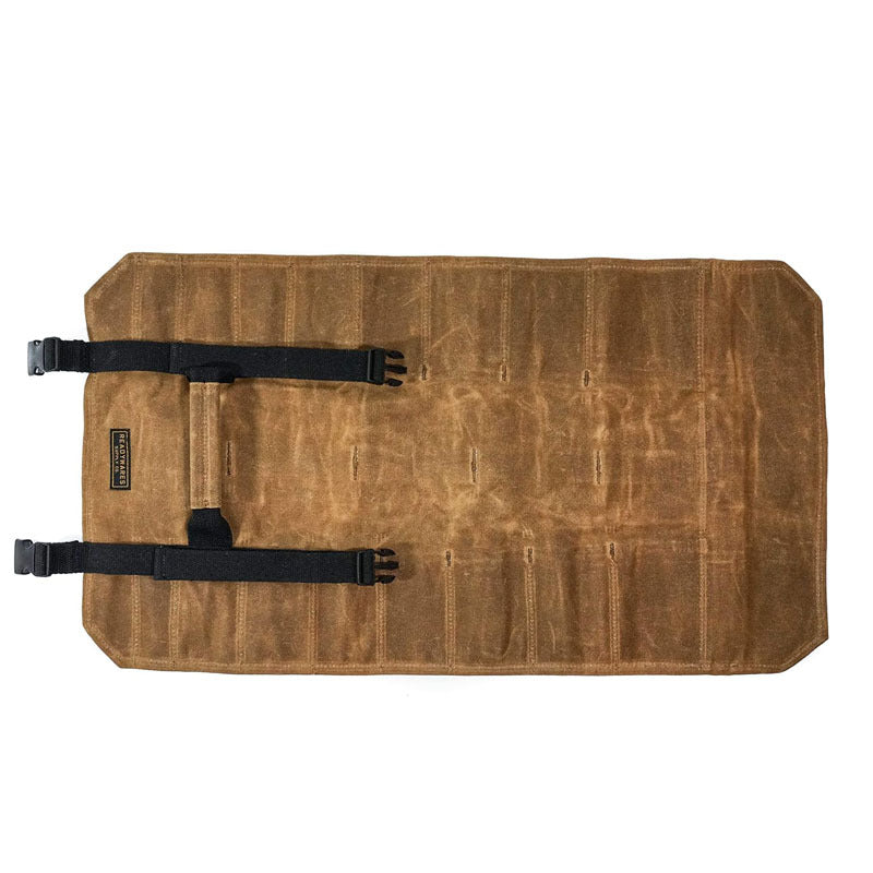 Waxed Canvas Tool Roll Organizer
