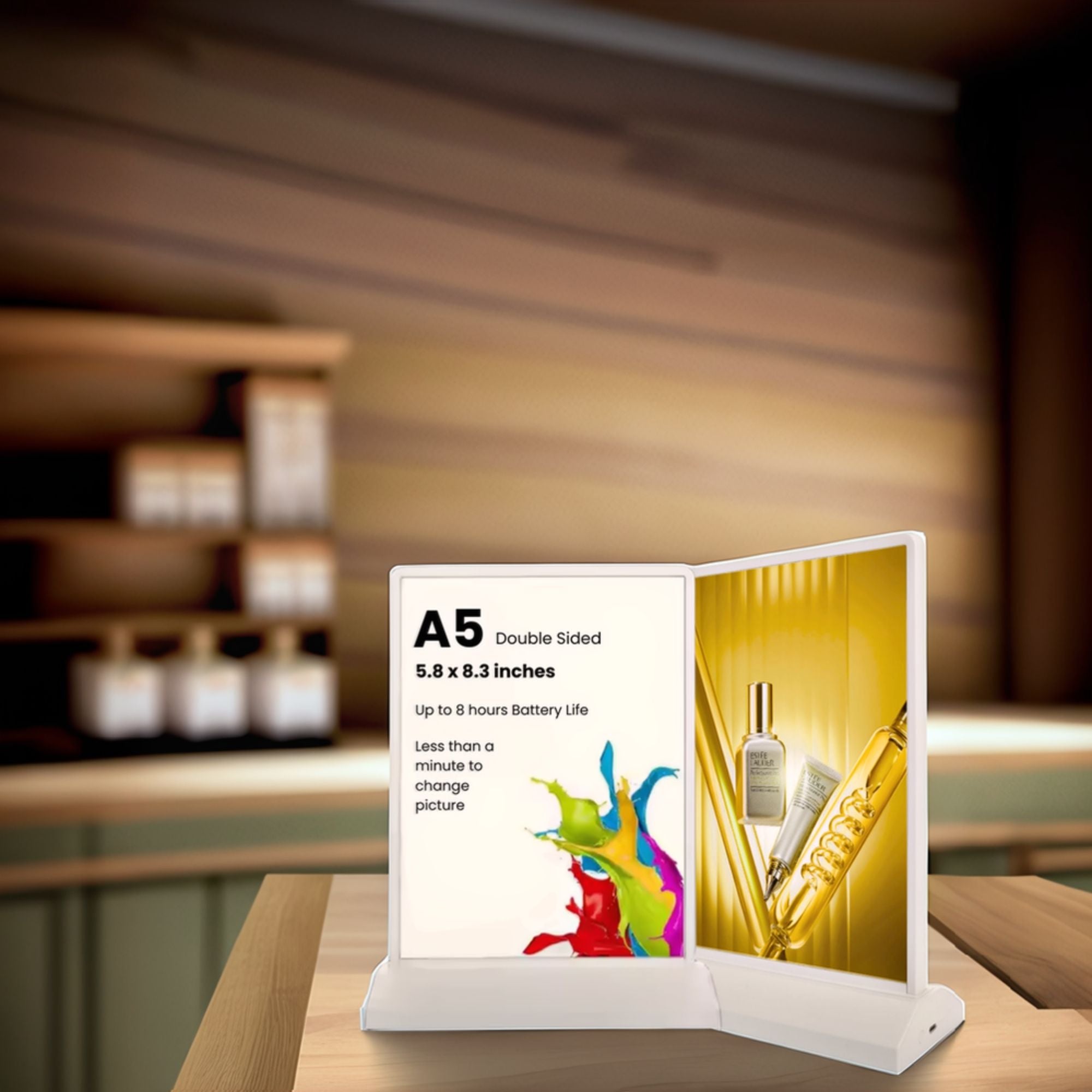 A5 Advertising Light Box Desktop Display